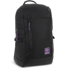 Ars Una: Mädchen-Cordura-Schulrucksack schwarz-violett AU-17 32x47x18cm
