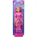 Barbie: Fashionista Freundinnen stilvolle Modepuppe in rosa Tuchmusterkleid - Mattel Bild 1