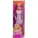 Barbie: Fashionista Freundinnen stilvolle Modepuppe in Gips in rosa kariertem Kleid – Mattel Bild 1