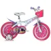 Barbie rosa-weiße Kinderfahrrad Größe 12 - Dino Bikes Fahrrad