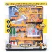 Bau-Spielset mit Hubschrauber, Tankstelle und Zubehör