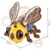 Bee, die glückliche Biene mit Licht- und Bewegungsfunktion, 17 cm Bild 2