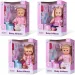 Blonde Zopf-Puppe mit Stimme, 30 cm, in vier verschiedenen Varianten