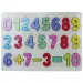 Buntes Holz-Zahlen-Formenpuzzle 30x23cm