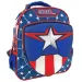 Captain America 3D-Muster Kindergartenrucksack 27x10x31cm