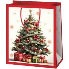 Cardex: Weihnachtsbaum Geschenke riesige Geschenktasche 33x15x44cm