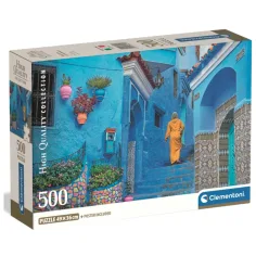 Chefchaouens blaue Straße – 500-teiliges Puzzle