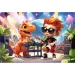 Connect Joe 70-teiliges Puzzle mit Figur und 6 Bauklötzen - Trefl Bild 2