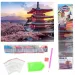 Diamantmalerei Puzzle: Japanische Pagode Diamantmalset 30x40cm Bild 2