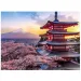 Diamantmalerei Puzzle: Japanische Pagode Diamantmalset 30x40cm Bild 1