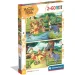 Die Abenteuer von Winnie Puuh 2x60 Teile Supercolor Puzzle - Clementoni