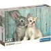 Freundschaft zwischen Katze und Hase HQC 500-teiliges Compact-Puzzle – Clementoni