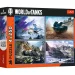 Die große Panzer-Schlacht 4x250 Teile Puzzle - Trefl