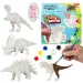 Dino Paint Set: Bemalbare Dinosaurierfigur mit Farben und Pinsel 9-teiliges Set Bild 1