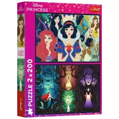 Disney bezaubernde Prinzessinnen 2x200 Teile Puzzle - Trefl Bild 1