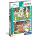 Disney Klassiker 101 Dalmatiner und Aristocats 2x60 Teile Supercolor Puzzle - Clementoni Bild 1
