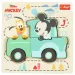 Disney Mickey Maus im Auto Holz Formensortier Puzzle - Trefl