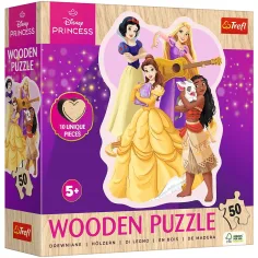 Disney Prinzessinnen 50-teiliges Holzpuzzle – Trefl Bild 1
