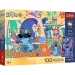 Disney Stitch Strandtage 100-teiliges UFT Puzzle mit Poster - Trefl