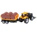 Engineering Truck: Traktor-Set mit Anhänger und Ölfässern 28cm Bild 2