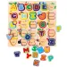 Englisches ABC-Holz-Puzzle-Spiel mit Tieren Bild 2