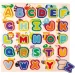 Englisches ABC-Holz-Puzzle-Spiel mit Tieren Bild 1
