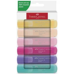 Faber-Castell: 1546 Textmarker in Pastellfarben 6er-Set