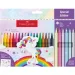 Faber-Castell: 24er Filzstiftset mit Einhornmotiv