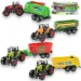 Farm Set: Landwirtschaftlicher Traktor mit Anhänger in vier Varianten 22cm Bild 1