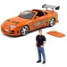 Fast & Furious: Brian Figur und Toyota Supra Automodell 1/24 - Simba Toys Bild 2