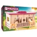 Faunica: Holzpferdestall mit 3 Pferdefiguren – Woodyland Bild 1