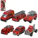 Feuerwehr: 6-teiliges Feuerwehr-Auto-Set 1/64 Bild 1
