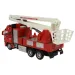 Feuerwehrwagen: Schwungrad-Kran-Feuerwehrfahrzeug mit Licht und Ton 20cm Bild 3