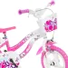 Flappy 12” Kinderfahrrad mit Korb und Puppensitz in Rosa-Weiß - Dino Bikes Fahrrad Bild 3