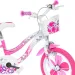 Flappy 14” Kinderfahrrad mit Korb und Puppensitz in Rosa-Weiß – Dino Bikes Fahrrad Bild 3