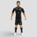 Fußballspieler Actionfigur, 20 cm - Belgien, Courtois im Trikot Nr. 1 Bild 1