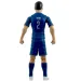 Fußballspieler Actionfigur, 20 cm - PSG, Hakimi mit der Nummer 2 Bild 2