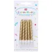Gedrehte goldfarbene Kerzen 10er-Set Bild 1