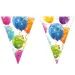 Glänzende Luftballons Dreieck Wimpelkette