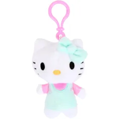 Hello Kitty Plüsch-Taschenclip, 12 cm – mintgrün