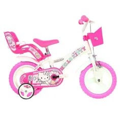 Hello Kitty rosa-weißes 12-Zoll-Fahrrad – Dino Bikes
