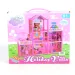 Holiday Villa baue dein eigenes rosa Puppenhaus Spielset