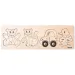 Holz 4-teiliges Puppenpuzzle - Woodyland Bild 2