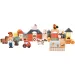 Holz Bauernhof Baukasten Set mit Tierfiguren 50 Stück Set