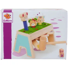 Holz-Klopfspiel Pop-Up mit Hammer – Eichhorn Bild 1