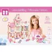 Holz rosa Schloss Spielset mit Zubehör Bild 1