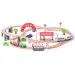 Holzeisenbahn mit Batterielok 60-teiliges Set - Woodyland Bild 2