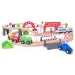 Holzeisenbahn mit Batterielok 60-teiliges Set - Woodyland Bild 1