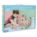 Holzfarbenprächtiges Schloss-Spielset mit Zubehör Bild 1