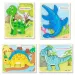 Holzpuzzle mit Dinosaurierformen in verschiedenen Varianten Bild 1